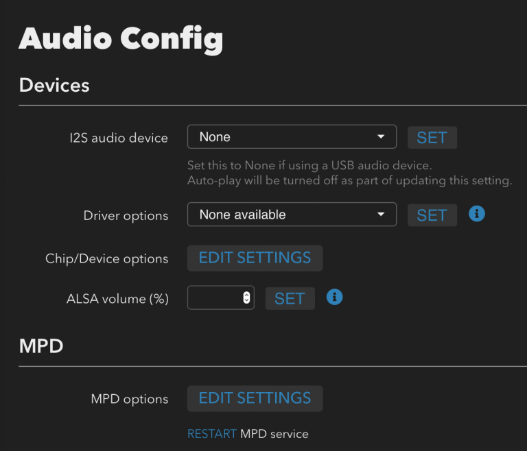 무드 오디오(moOde audio player) 사용법 호박 동네